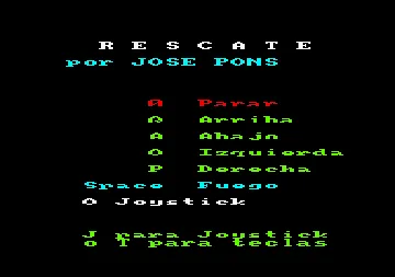 Rescate (S) (19xx) screen shot title